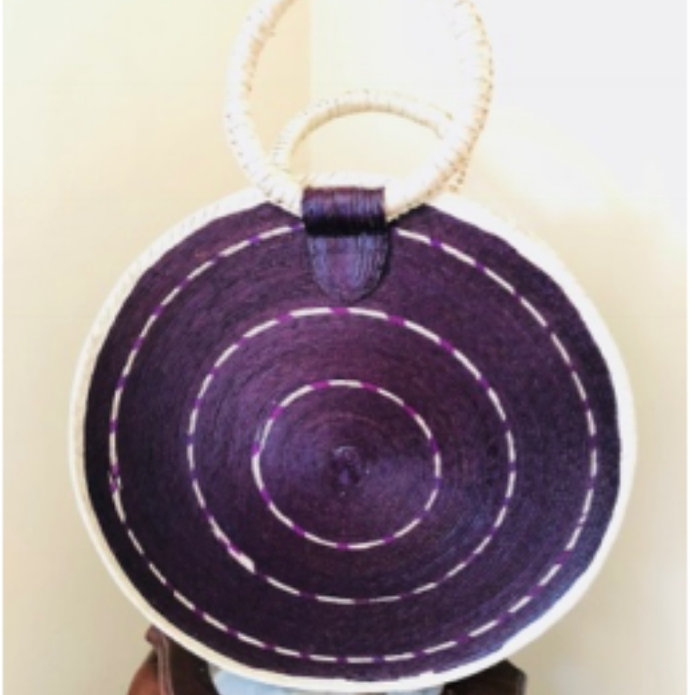 Mexican round summer tote